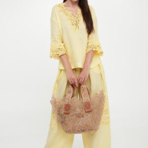 27cbd012ecc379a431087c0509c62222fcb8fab0 Bluzka damska lniana ERMANNO SCERVINO LIFE