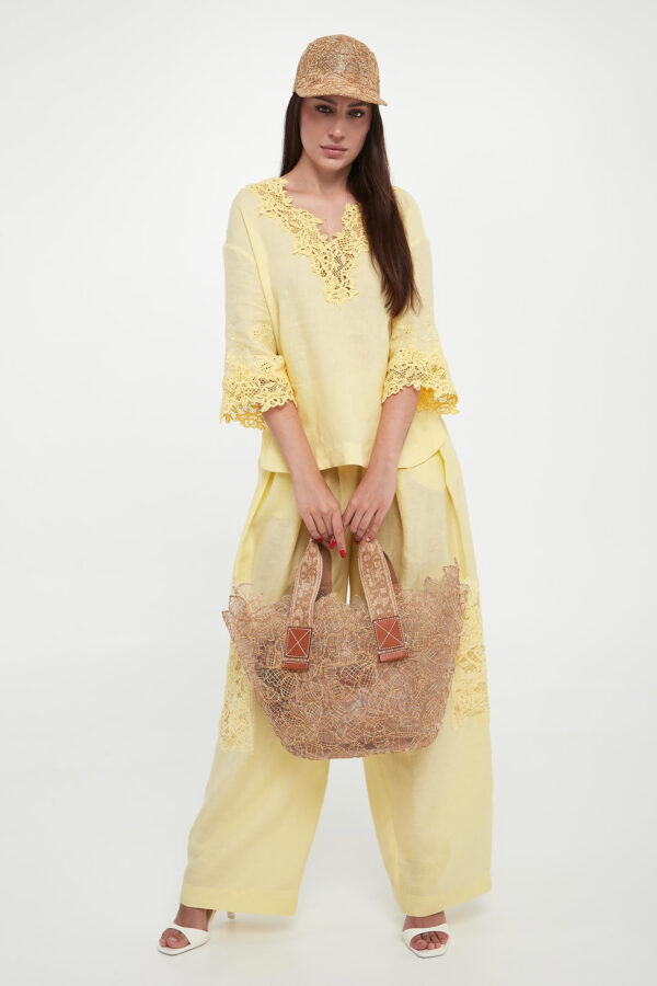 Bluzka damska lniana ERMANNO SCERVINO LIFE