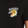 KENZO Czarny damski t-shirt WITH 'TIGER VARSITY' PRINT