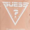 28225a05b8e3fd6d4f328ba49eea2fee67f178b9 GUESS Brzoskwiniowy t-shirt damski z białym logo