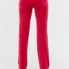 JUICY COUTURE Czerwone damskie spodnie dresowe Del Ray Pocket Pant