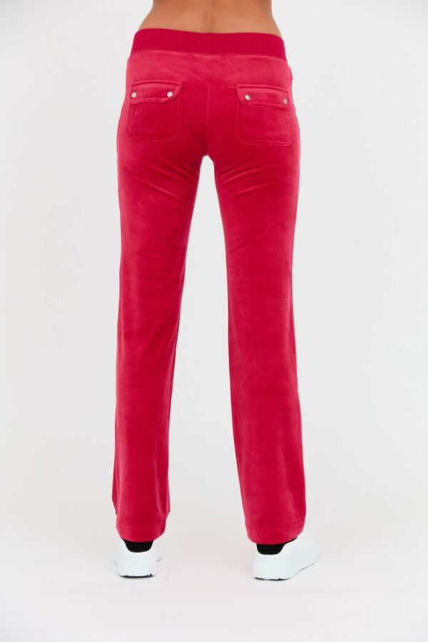 JUICY COUTURE Czerwone damskie spodnie dresowe Del Ray Pocket Pant