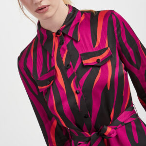 28a0f4c2e7e94f277ed4283095c8d27a4e1f0da1 Sukienka szmizjerka Assente PINKO