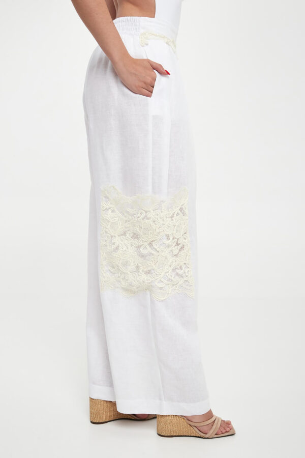 292d4872f5128e79466349fb6b9e356c57d55adf Spodnie damskie lniane ERMANNO SCERVINO LIFE