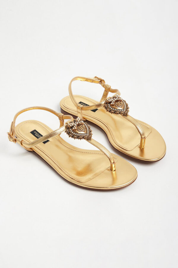 295bef218f2622373f080458c508ce66e4e13c79 Sandały damskie skórzane Devotion DOLCE & GABBANA