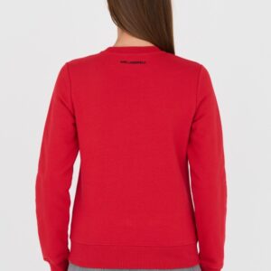 KARL LAGERFELD Czerwona damska bluza Ikonik 2.0