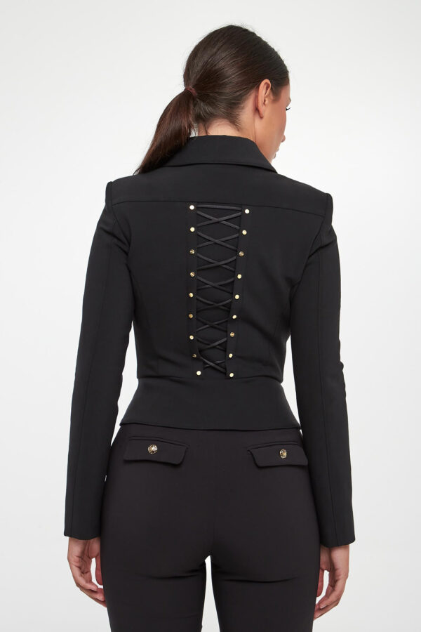 29bc7bc796e67754cc059eb1f10c575ec8d9fefb Żakiet damski dwurzędowy ELISABETTA FRANCHI