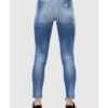 GUESS Niebieskie jeansy damskie z wysokim stanem