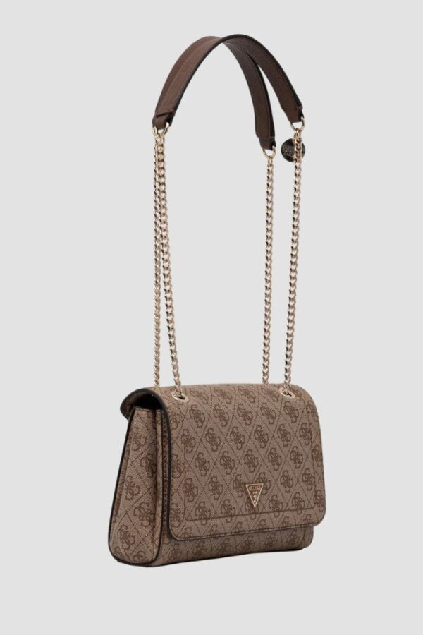 GUESS Brązowa logowana torebka damska Noelle II