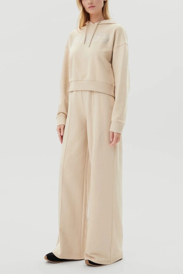 GUESS Beżowa bluza damska z cyrkoniami Primula