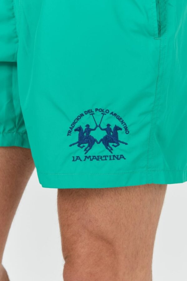 LA MARTINA Zielone męskie kąpielówki