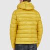BLAUER Żółta męska puchowa kurtka Sergio z kapturem