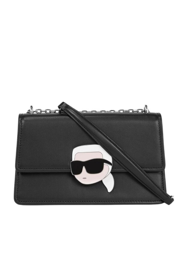 KARL LAGERFELD Czarna torebka K/ikonik 2.0 Leather
