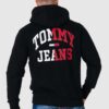 2c8e822020f2e3080a7d8f62424c92525bc72467 TOMMY JEANS Czarna bluza męska na zamek z dużym logo