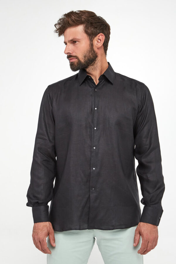 Koszula męska lniana KARL LAGERFELD