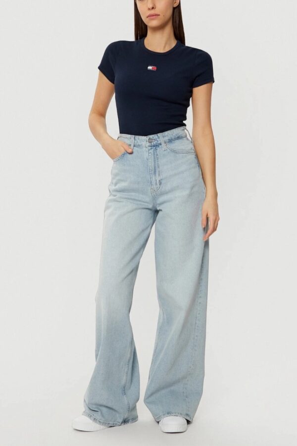 TOMMY JEANS Granatowy t-shirt damski