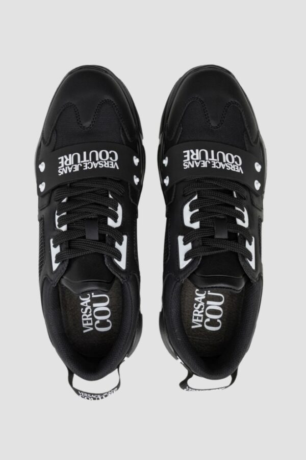 VERSACE JEANS COUTURE Czarne sneakersy męskie Fondo Speedtrack DIS. SC4