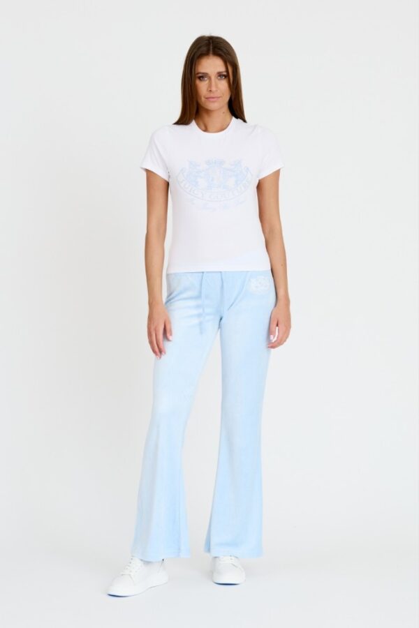 JUICY COUTURE Biały damski t-shirt Enzo Dog Crest