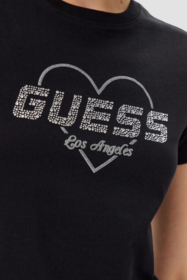 GUESS Czarny damski t-shirt Narciso