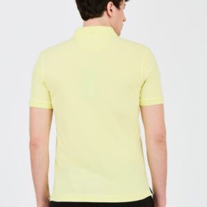 LA MARTINA Cytrynowe męskie polo z małym logo