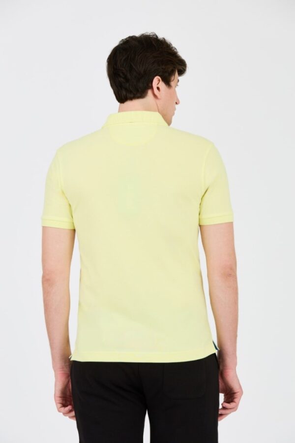LA MARTINA Cytrynowe męskie polo z małym logo