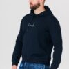 ARMANI EXCHANGE Granatowa bluza męska z kapturem i logo
