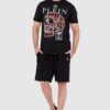PHILIPP PLEIN Czarny męski t-shirt skull