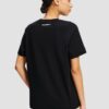 KARL LAGERFELD Czarny t-shirt damski Ikon Aquarelle K