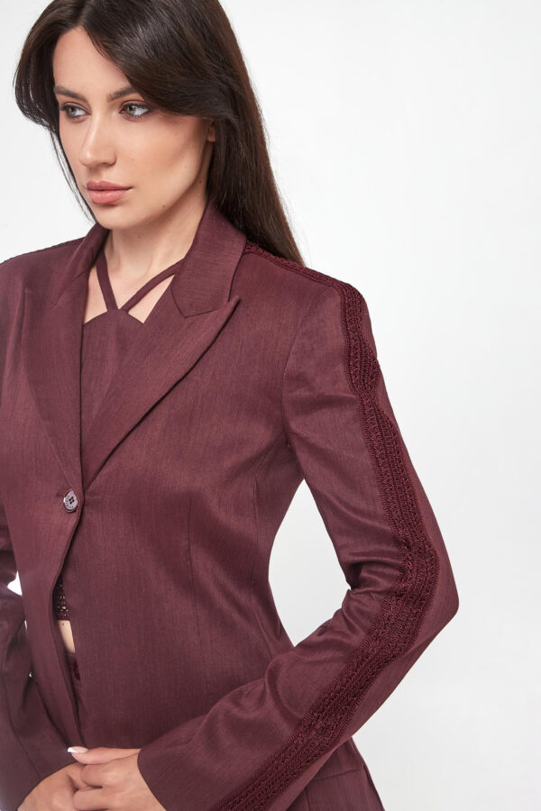 2e1d8463bdc991e0de1d9ea833985e69dbd7af82 Marynarka damska lniana PATRIZIA PEPE