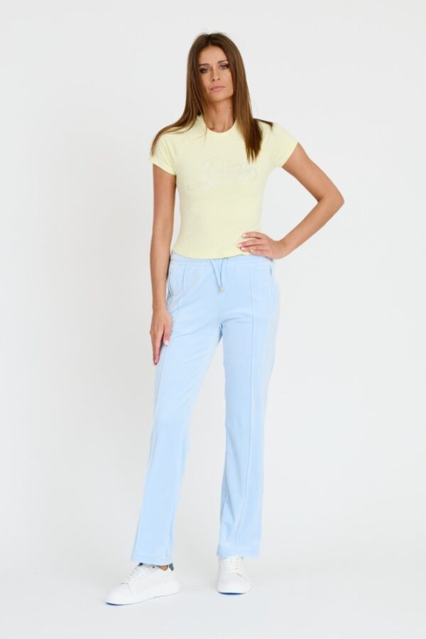 JUICY COUTURE Cytrynowy damski t-shirt Retroshrunken Tee