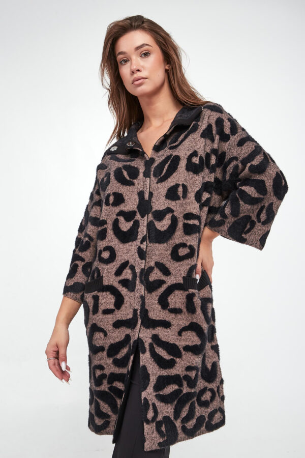 Kardigan damski ze wzorem SPORTA