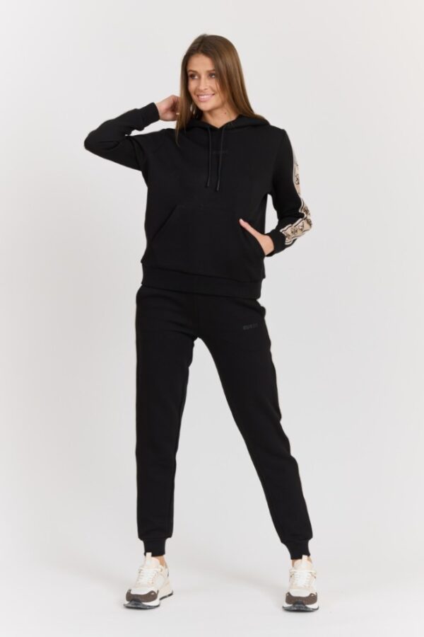 2eb48f384428daec60ea96bfcb1839933570c354 GUESS Czarna damska bluza Carla Hooded