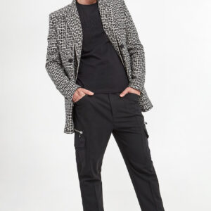 2ee895f31f7433026030f65766f650190e0d1840 Płaszcz męski z logo BALMAIN