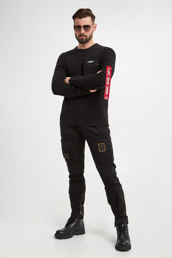 2f1dbaf7d75ce9c7bbb23c66be340c7fe5297cfe Sweter męski wełniany AERONAUTICA MILITARE