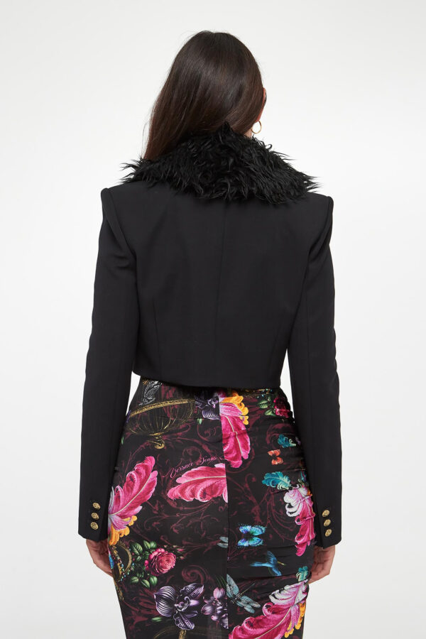 30090d0e157d049a558f554ff4b53a3d8749bda5 Żakiet damski z futerkiem VERSACE JEANS COUTURE