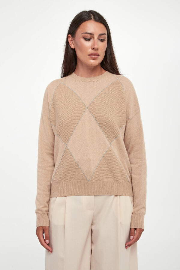 Sweter damski z jedwabiem i kaszmirem PESERICO