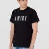 AMIRI T-shirt męski czarny z dużym białym logo