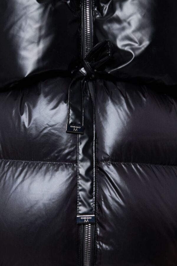 DIEGO M Czarna kurtka puchowa damska, Rozmiar 38 EU - 42 IT