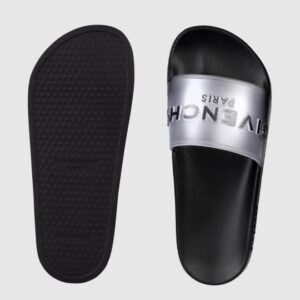 31f099c8bfef3a12d990fd0c02119e19630f4993 GIVENCHY Transparentne klapki damskie z czarną podeszwą