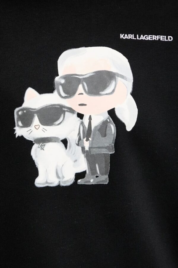 KARL LAGERFELD Czarna damska bluza Ikon Duo