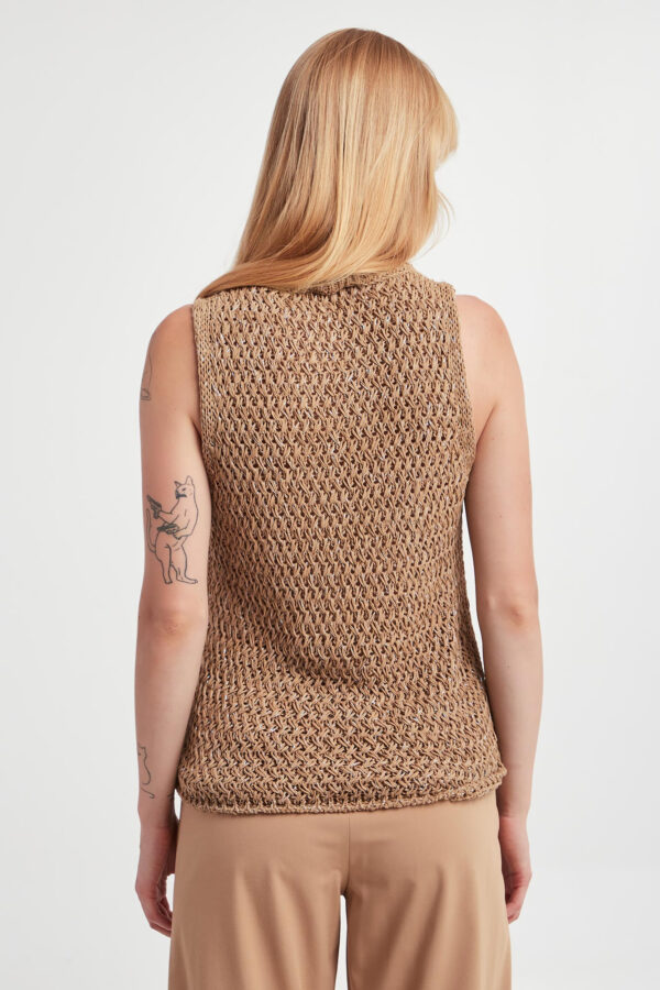 3259bc718b6fffcf727ff8a54022e470de040802 Top damski swetrowy Maestra MARELLA MONOCHROME