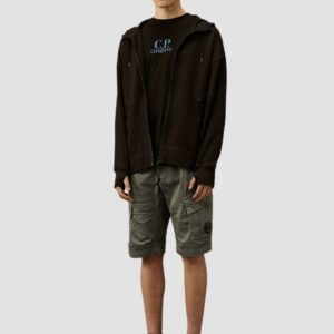 326ed9091f3e108f3e76ff76b33759b35c68444b C.P. COMPANY Czarna męska bluza Hooded Open