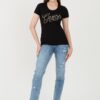 GUESS Czarny damski t-shirt Script