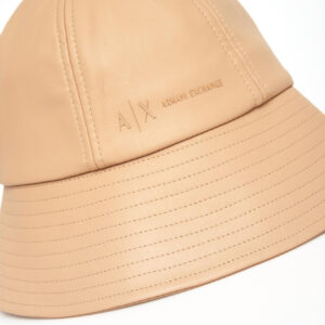3298e7247a7bdf652b580a999643b8ca826facf6 Bucket Hat damski z ekoskóry ARMANI EXCHANGE