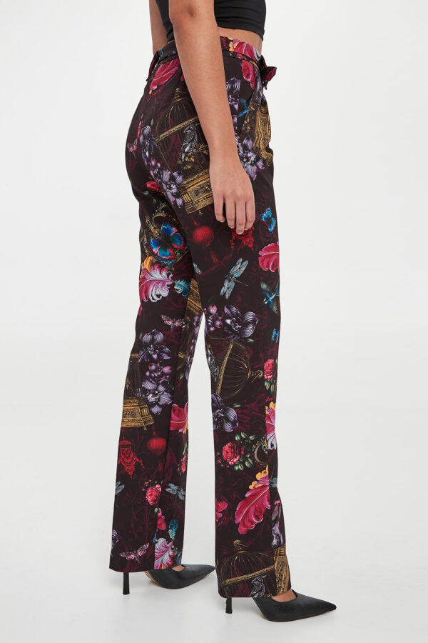 32ad6f99b041a50eb30c0ae4dcde5e6f2ebc6112 Spodnie damskie we wzór VERSACE JEANS COUTURE