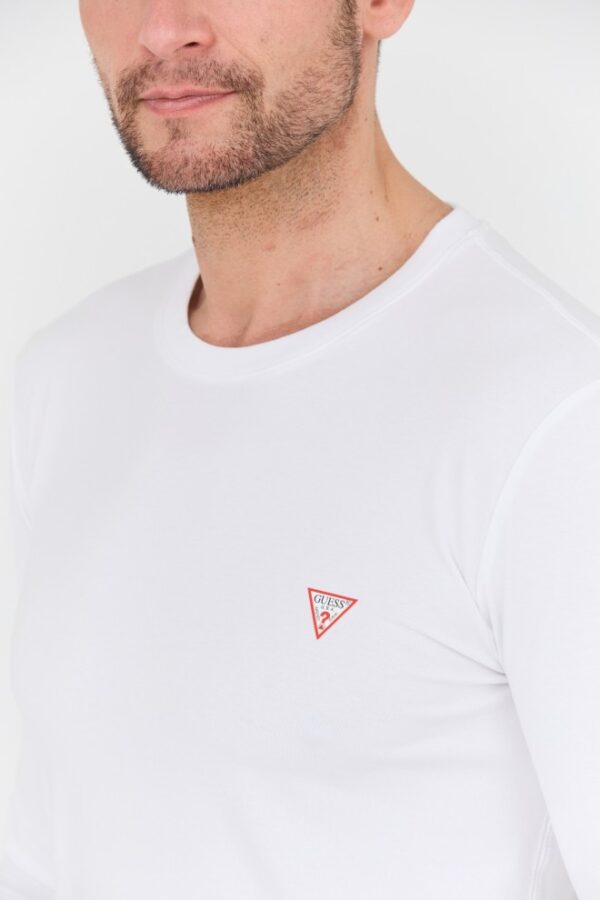 GUESS Biały męski longsleeve Core Tee