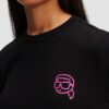 KARL LAGERFELD Czarna bluza damska Ikonik 2.0 Jelly