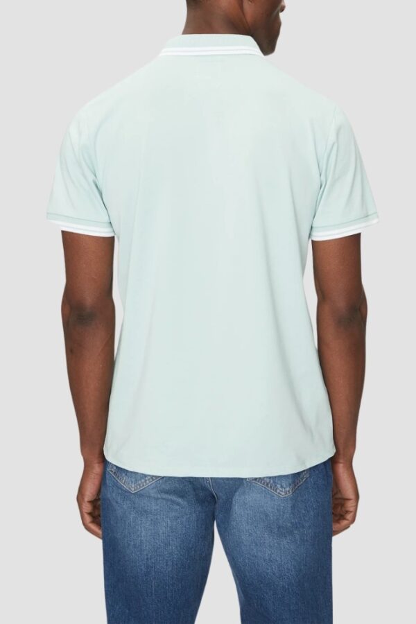 GUESS Zielone męskie polo Pique