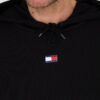 TOMMY JEANS Czarna męska bluza z kapturem