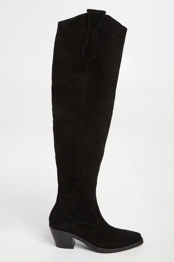 349f28c915f772586ad257d1cdd02fcd95d292ee Kozaki damskie zamszowe PINKO